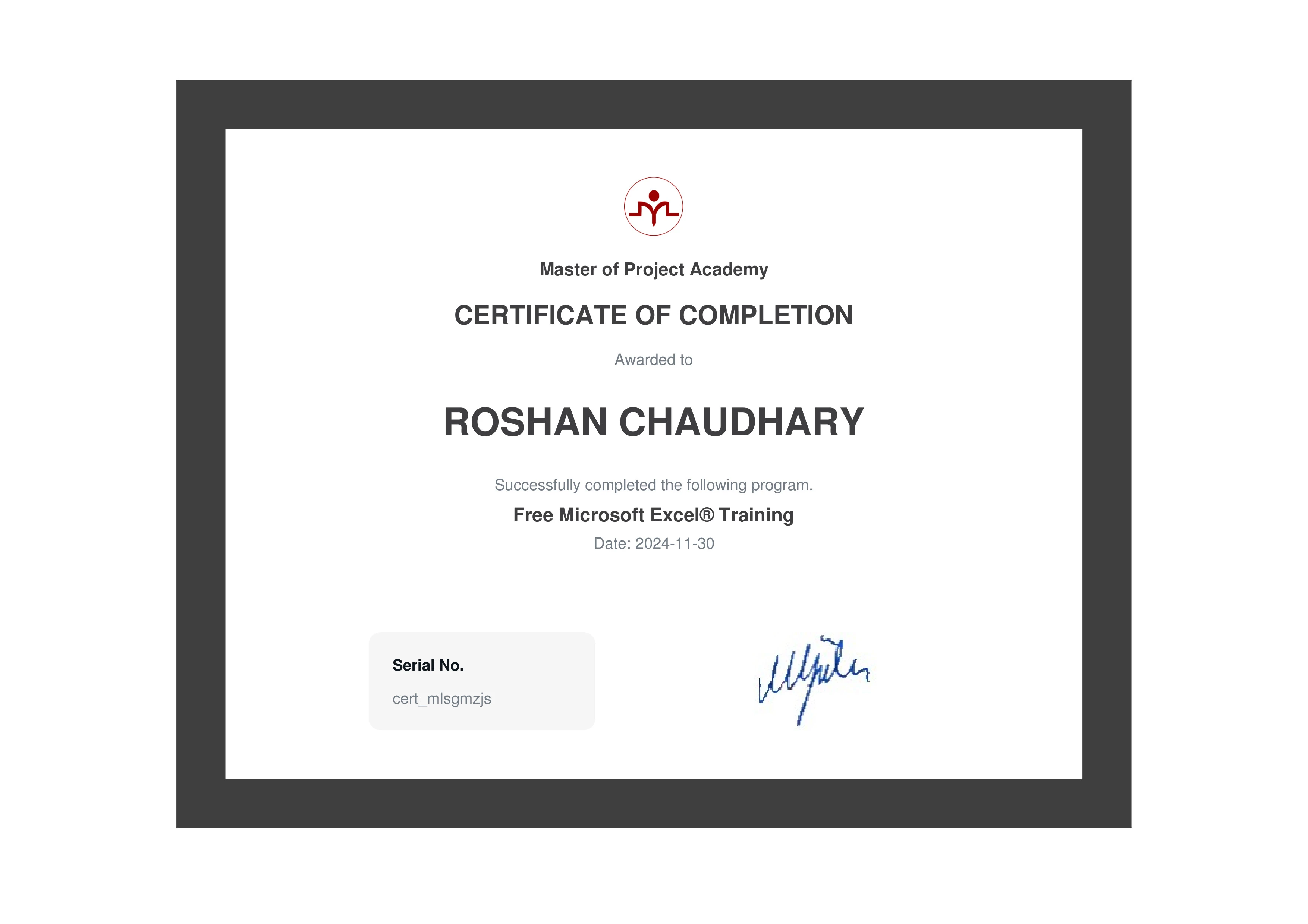 Free Microsoft Excel Training